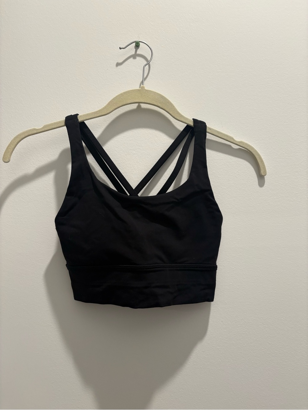 lululemon athletica Black Strappy Longline Sports Bra
